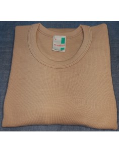 Maglia uomo manica corta invernale   lana 80%  Madiva Vesuvio    colore  noce