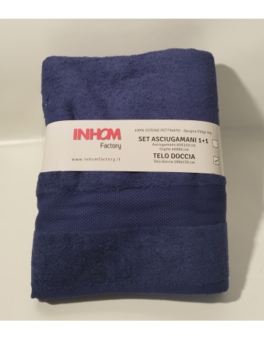 Telo bagno doccia Inhom blu notte